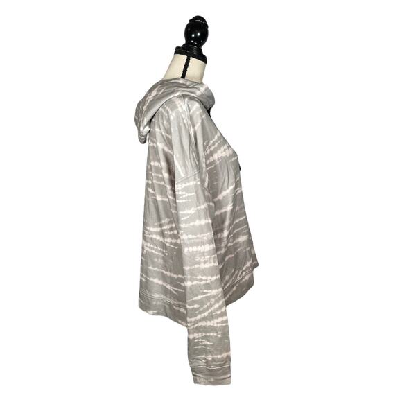 ALLSAINTS Pink Gray Tie Dye Hoodie Sweatshirt        Size: S - Picture 3 of 5
